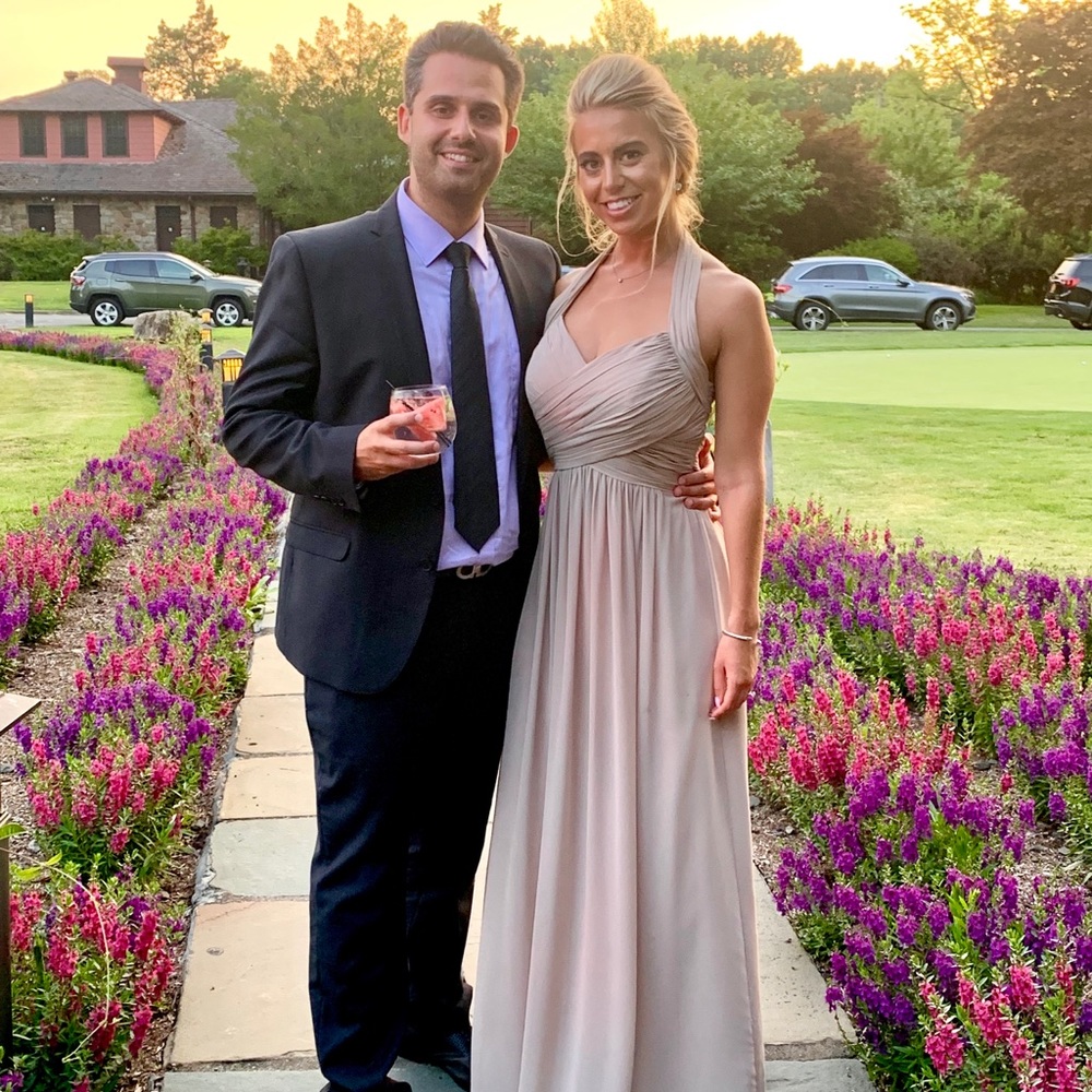 Bill Levkoff Bridesmaid Dress Nude